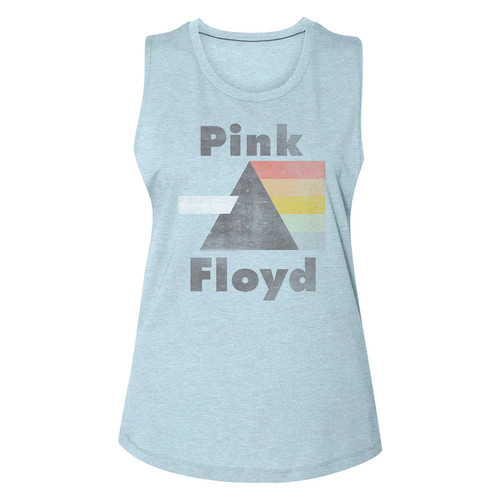 Pink Floyd - PINKFLOYD Ladies Muscle Tank - Light Blue