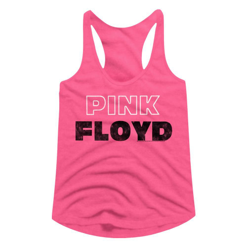 Pink Floyd - Pink White Floyd Ladies Racerback Top - Pink