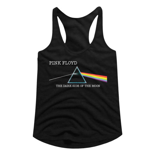 Pink Floyd DSOTM Ladies Racerback Top - Black