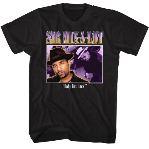 Sir Mix A Lot - 90's Style Box T-Shirt - Black