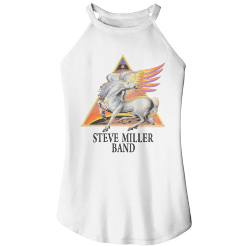 Steve Miller Band Pegasus Ladies Rocker Tank - White