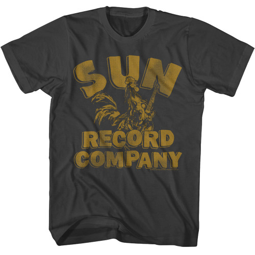 Sun Records Rooster And Logo T-Shirt - Smoke