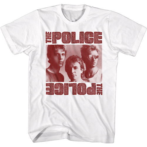 The Police Mono Chrome T-Shirt - White