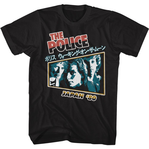 The Police Japan 80's T-Shirt - Black