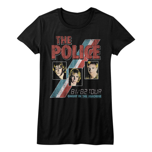 The Police Ghost In The Machine Ladies T-Shirt - Black
