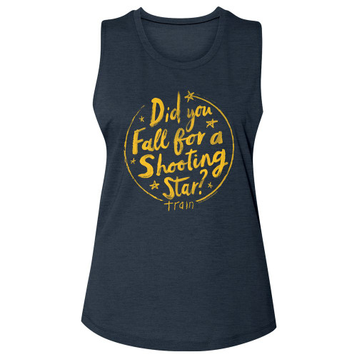 Train Drops Of Jupiter Lyrics Ladies Sleeveless Shirt - Iron