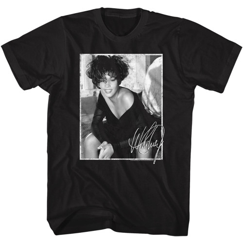 Whitney Houston Signed Photo T-Shirt - Black