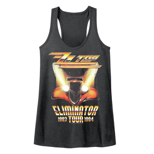 ZZ Top Eliminator Tour Ladies Slimfit Racerback - Dark Gray