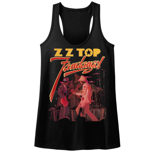 ZZ Top Fandango Ladies Slimfit Racerback - Black