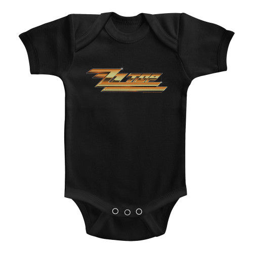 ZZ Top Logos Baby Onesie - Black