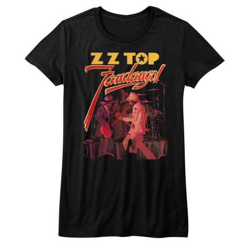 ZZ Top Fandango Ladies T-Shirt - Black