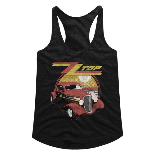 ZZ Top Eliminator Ladies Racerback - Black