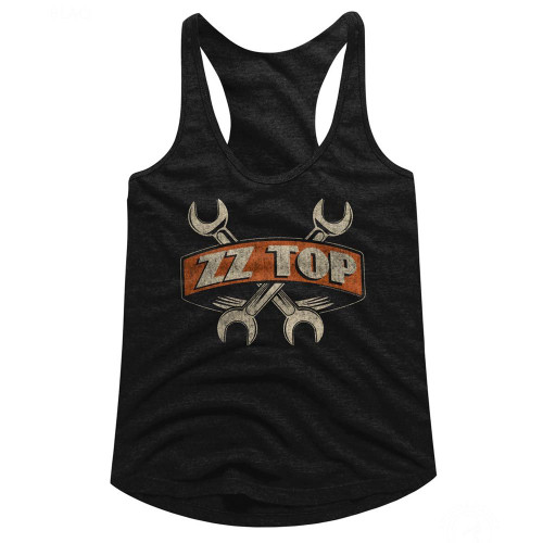 ZZ Top Wrenches Ladies Racerback - Black