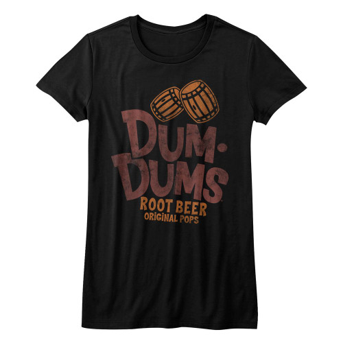 Dum Dums Root Beer Ladies T-Shirt - Black