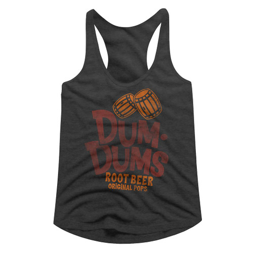 Dum Dums Root Beer SMK Ladies Racerback Top - Smoke