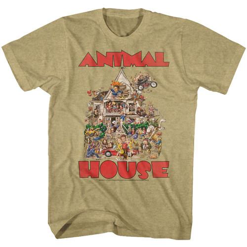 Animal House The House T-shirt - Khaki