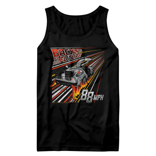 Back To The Future Streak To The Future Tank Top - Black