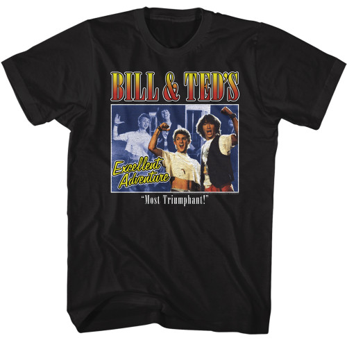 Bill and Ted's Two Image Box T-Shirt - Black