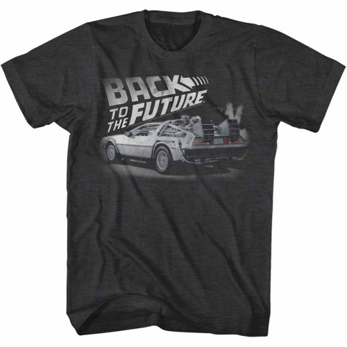 Back To The Future Faded BTTF T-Shirt - Black