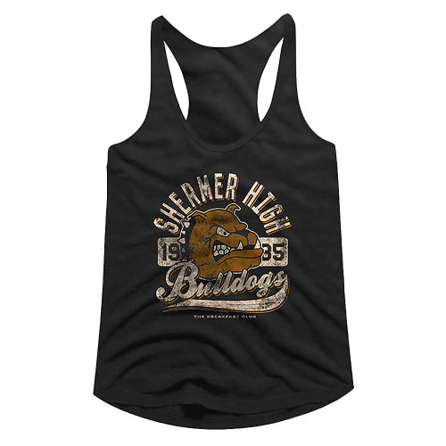 Breakfast Club Bulldogs Ladies Racerback - Black