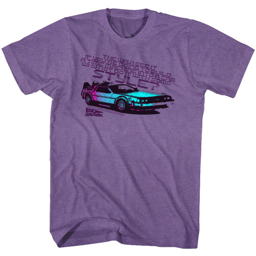 Back To The Future A Little Style T-Shirt - Purple