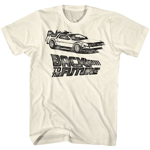 Back To The Future DMC Ink T-Shirt - Natural