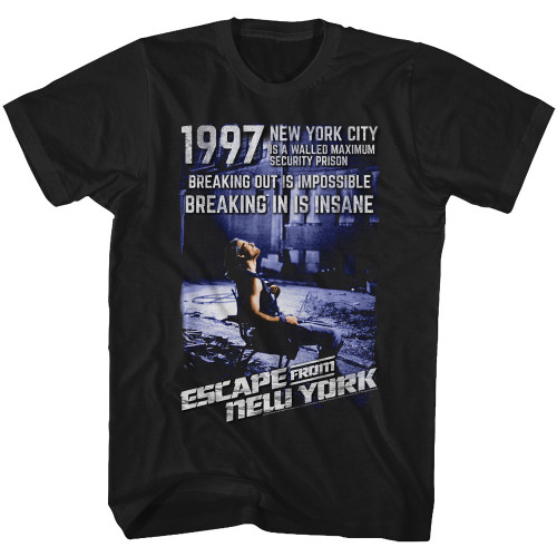 Escape from New York Insane T-Shirt - Black