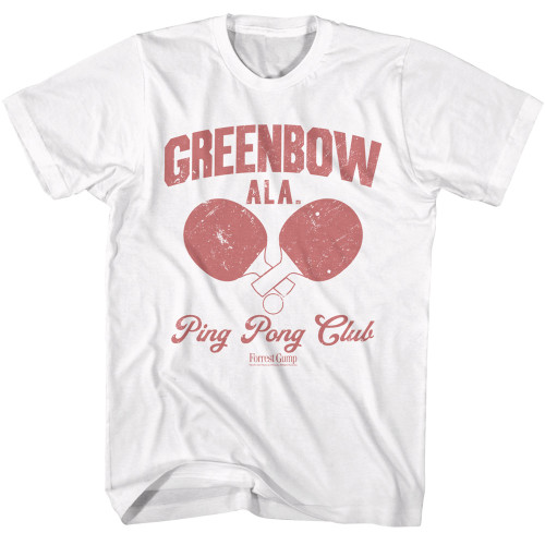 Forrest Gump Greenbow Ping-Pong T-Shirt - White