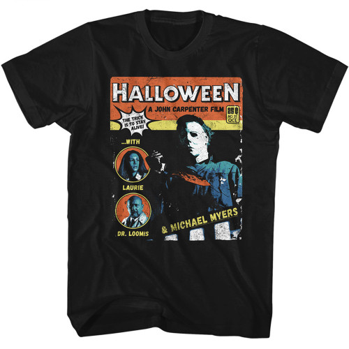 Halloween Comic T-Shirt - Black