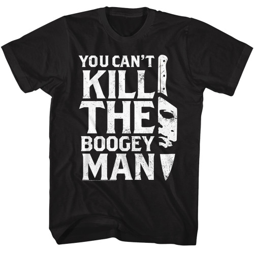 Halloween Boogey Man Knife T-Shirt - Black