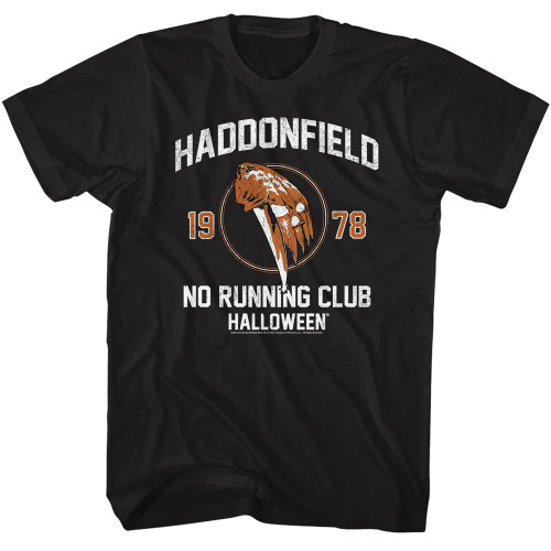 Halloween No Running Club T-Shirt - Black