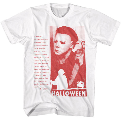 Halloween Devils Eyes T-Shirt - White