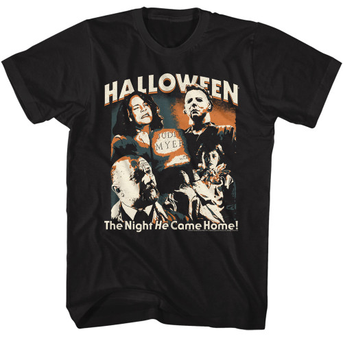 Halloween Five Photo Collage T-Shirt - Black