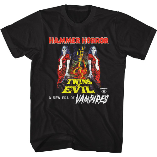 Hammer Horror Twin of Evil T-Shirt - Black