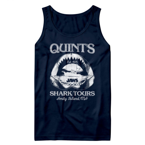 JAWS Shark Tours Tank Top - Navy