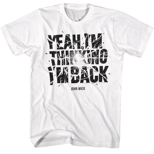 John Wick Explosive Text T-Shirt - White