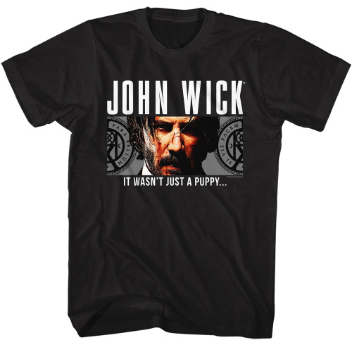 John Wick Wasn't Just A Puppy T-Shirt - Black