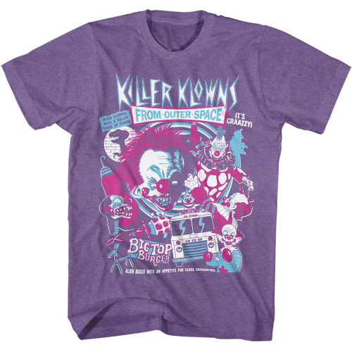 Killer Klowns Crazy Bunch T-Shirt - Purple