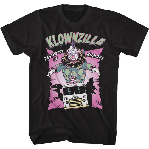 Killer Klowns Destroyer Of Humans T-Shirt - Black