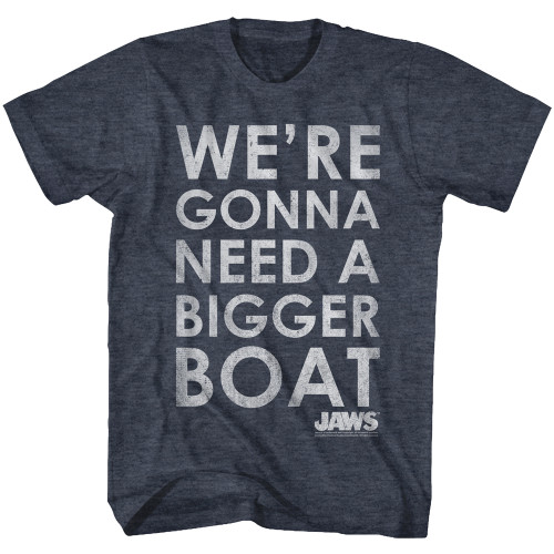 JAWS Need A Bigger Boat T-Shirt - Navy