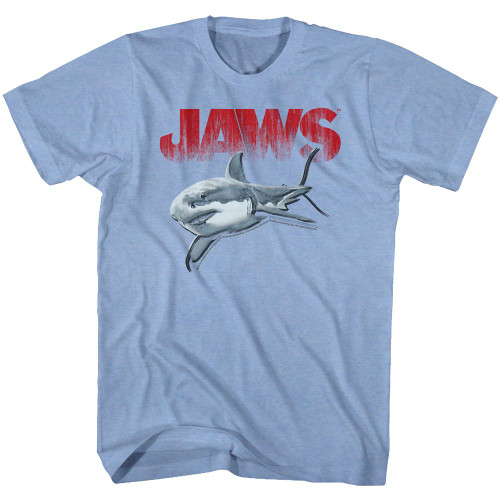 JAWS Halftone T-Shirt - Light Blue