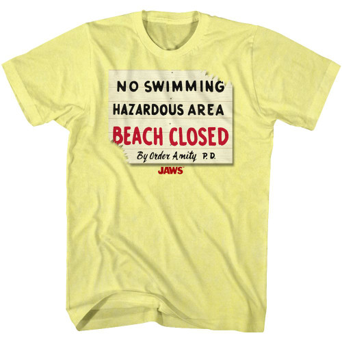 JAWS Hazardous T-Shirt - Yellow