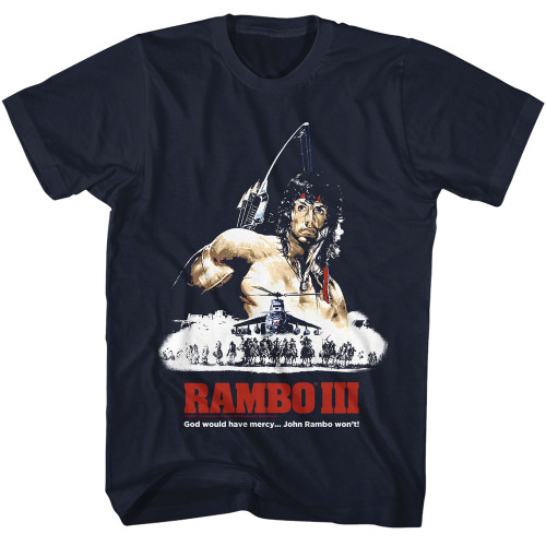 Rambo God Would Have Mercy T-Shirt - Navy
