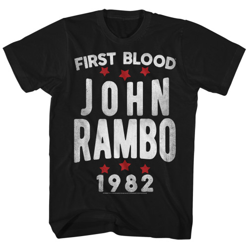 Rambo Stars T-Shirt - Black
