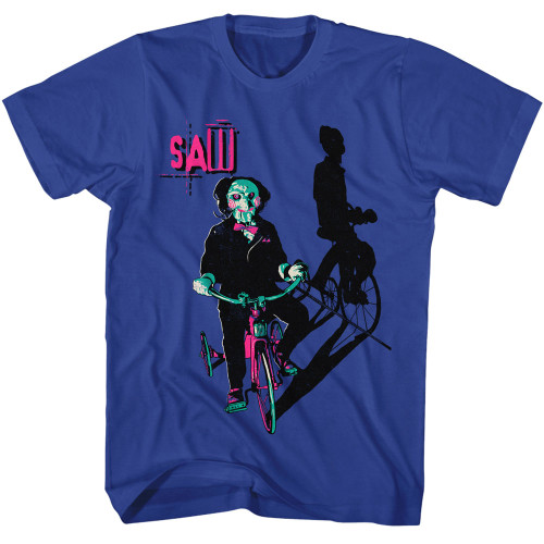 Saw Billy On Tricycle T-Shirt - Royal