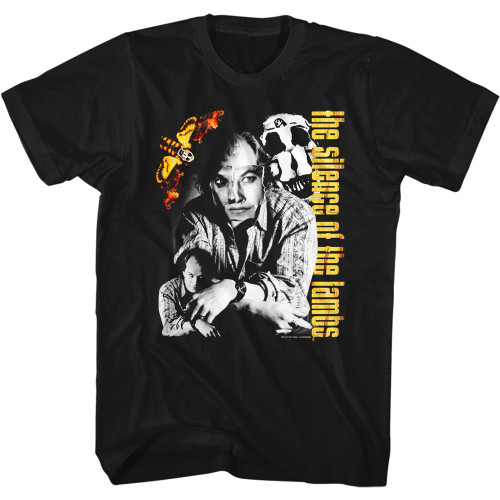 The Silence of The Lambs Buffalo Bill Collage T-Shirt - Black