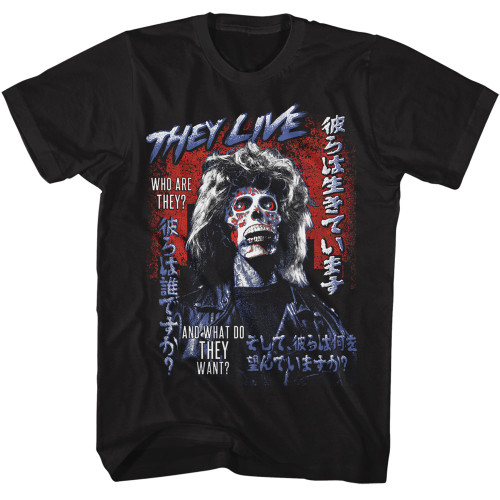 They Live Who Are They T-Shirt - Black