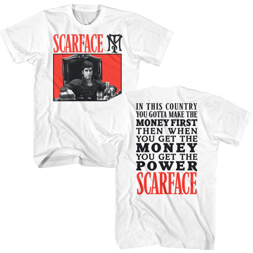Scarface My World And My Chair T-Shirt - White