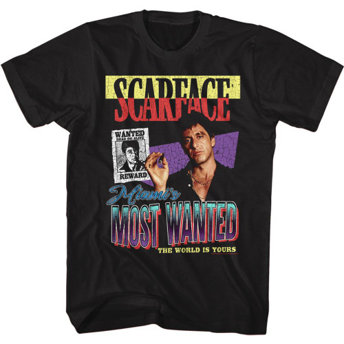 Scarface Most Wanted T-Shirt - Black