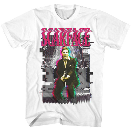 Scarface Glitch T-Shirt - White